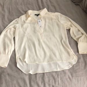 Banana Republic ivory blouse size XS
